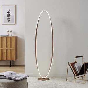 EGLO CAMEROTA LED podna lampa, bronca, visina 143 cm, CCT, dimabilna, prigušiva, Bronca / stari mesing, Dnevni boravak/blagovaonica, Aluminij
