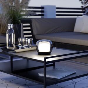 EGLO STROVE LED punjiva stolna lampa, smeđa, visina 13 cm, IP44, prigušiva, prigušiva, Smeđa / hrđa, Dnevni boravak/blagovaonica, Staklo