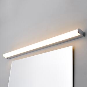 Lindby LED zidna svjetiljka Philippa, zaobljena, 88cm, krom, IP44, Metalik, kupaonica, Metal