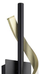EGLO CONAPRATO LED zidna svjetiljka, crna/mesing, 47 cm, CCT, Crno, Dnevni boravak/blagovaonica, Metal