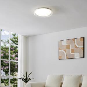 EGLO MONTEDORO LED stropna svjetiljka, prozirno/bijelo, Ø 40 cm, CCT, Bijela, Dnevni boravak/blagovaonica, Metal