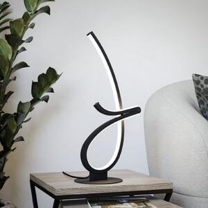 EGLO CARDONCITO LED stolna lampa, crna, visina 46 cm, CCT, Crno, Dnevni boravak/blagovaonica, Metal