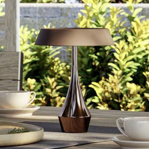 EGLO TURCIO LED punjiva stolna lampa, brončana, visina 20 cm, IP44, dimabilna, prigušiva, Bronca / stari mesing, Dnevni boravak/blagovaonica, Metal