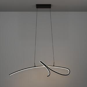 EGLO CARDONCITO LED viseća svjetiljka, crna, duljina 96 cm, CCT, Crno, Dnevni boravak/blagovaonica, Metal