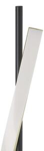 EGLO CONAPRATO LED podna lampa, crna/mesing, 150 cm, CCT, prigušiva, Crno, Dnevni boravak/blagovaonica, Metal