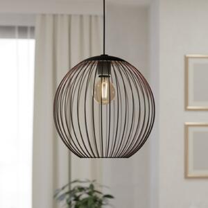 EGLO ALMANZORA viseća svjetiljka, Ø 32 cm, za jednu žarulju, crna, E27, prigušiva, Crno, Dnevni boravak/blagovaonica, Metal, Metak