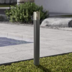 EGLO CROPANI staza svjetiljka, crna/siva, visina 80 cm, IP54, E27, prigušiva, Crno, Plastika
