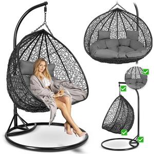 Viseća fotelja Cocoon - Toscana mat crna