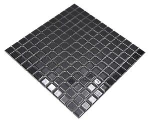 Mozaik pločica Quadrat Uni CG 144 (29,8 x 29,8 cm, Crne boje, Sjaj)