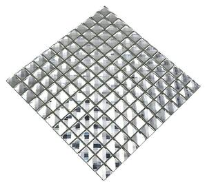 Mozaik pločica Quadrat Crystal XCM SV829 (30 x 30 cm, Bijele boje, Sjaj)