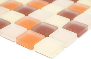 Mozaik pločica Quadrat Crystal Mix XCM 8560 (32,7 x 30,2 cm, Smeđa-bež, Mat)