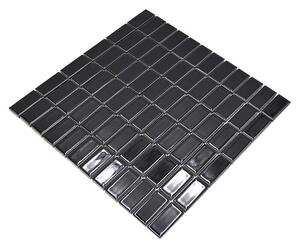 Mozaik pločica Stäbchen Uni ST 390 (29,8 x 29,8 cm, Crne boje, Sjaj)