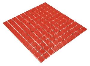 Mozaik pločica Quadrat Crystal Uni CM 4060 (32,7 x 30,2 cm, Crvene boje, Sjaj)