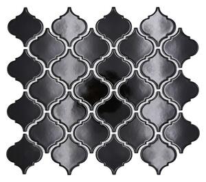 Mozaik pločica Florentiner Uni CLP 2BG (29,3 x 24,5 cm, Crne boje, Sjaj)