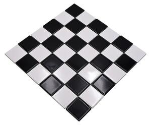 Mozaik pločica Quadrat CD 200 (29,8 x 29,8 cm, Crno-bijele boje, Sjaj)