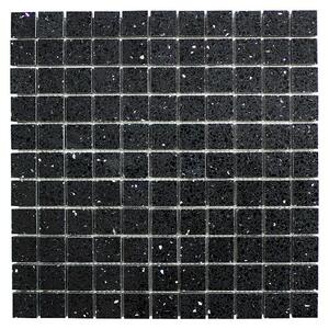 Mozaik pločica Quadrat Artifical XCM ASM22 (30,5 x 30,5 cm, Crne boje, Sjaj)