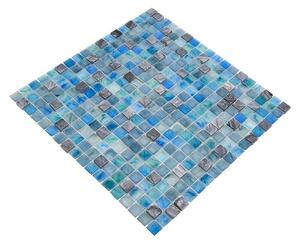 Mozaik pločica Quadrat Crystal Mix XCR 1501 (29,5 x 29,5 cm, Zelena-plava, Sjaj)