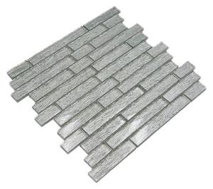 Mozaik pločica Verbund Crystal Chic XCM 8CSV (29,8 x 30,5 cm, Srebrnosive boje, Sjaj)