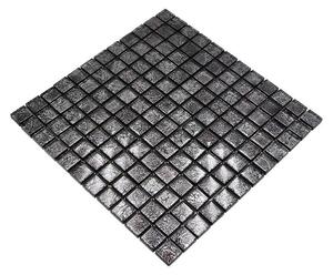 Mozaik pločica Quadrat Crystal Uni XCM 8BL17 (30 x 30 cm, Crne boje, Sjaj)