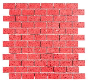 Mozaik pločica Brick Artifical XCM ASMB4 (30 x 30 cm, Crvene boje, Sjaj)