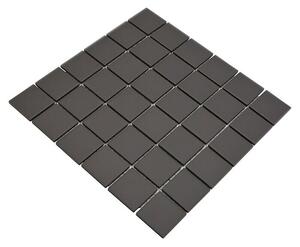 Mozaik pločica Quadrat Uni CU 253 (29,8 x 29,8 cm, Smeđe boje, Mat)