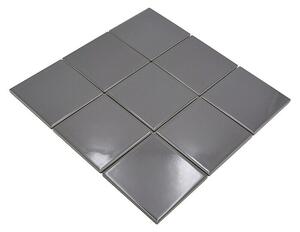 Mozaik pločica Quadrat Uni CQ 110 (29,8 x 29,8 cm, Sive boje, Sjaj)