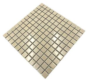 Mozaik pločica Quadrat Uni CG 164 (29,8 x 29,8 cm, Bež boje, Sjaj)