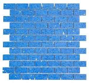 Mozaik pločica Brick Artifical XCM ASMB5 (30 x 30 cm, Plave boje, Sjaj)