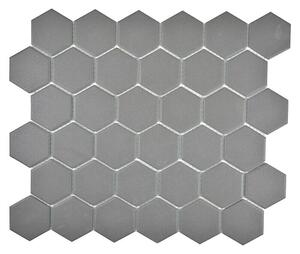 Mozaik pločica Hexagon Uni CU HX137 (32,5 x 28,1 cm, Tamnobež boje, Mat)