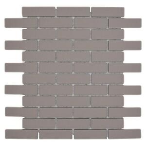 Mozaik pločica Brick Uni CU BR 304 (26,1 x 29 cm, Svijetlosive boje, Mat)