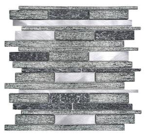 Mozaik pločica Verbund Crystal Mix XAM GV84 (29,8 x 31 cm, Crne boje, Sjaj)