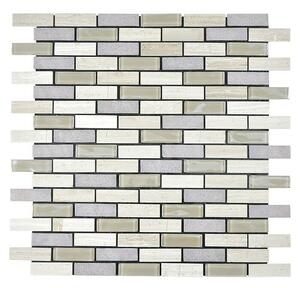 Samoljepljiva mozaik pločica SAM 4CMIL1 (29,8 x 30,4 cm, Sive boje, Mat)