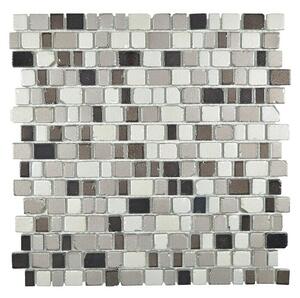 Mozaik pločica Crystaledge XCM GME 59 (31,7 x 31,1 cm, Smeđa-siva, Mat)