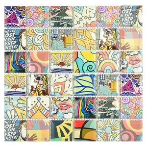 Mozaik pločica Quadrat Mix CG POP (29,1 x 29,1 cm, Raznobojno, Sjaj)