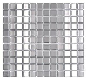 Mozaik pločica Quadrat Crystal CM 4SB2 (32,7 x 30,2 cm, Srebrne boje, Sjaj)