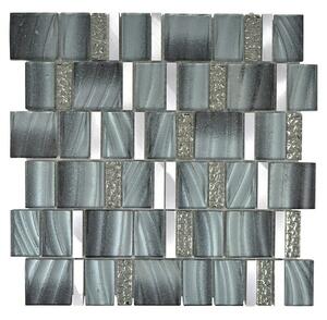 Mozaik pločica Crystal Mix XCM SUN05 (29,7 x 29,5 cm, Sive boje, Sjaj)