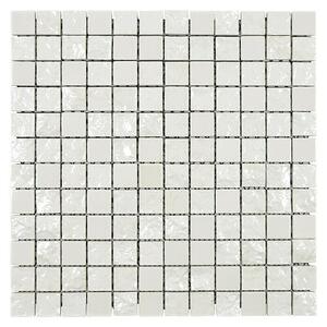 Mozaik pločica Gaku CG GA2 (31,6 x 31,6 cm, Bijele boje, Sjaj)