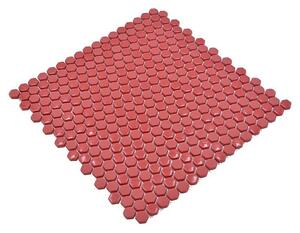 Mozaik pločica Hexagon CUBA HX6GM (29 x 29,5 cm, Crvene boje, Mat)