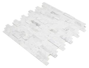 Samoljepljiva mozaik pločica SAM 4NM22 (30 x 27,5 cm, Bijele boje, Mat)