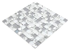 Mozaik pločica Quadrat Crystal XCM JT12 (29,8 x 29,8 cm, Sive boje, Sjaj)