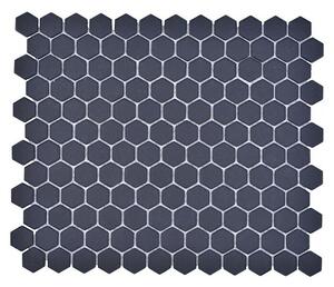 Mozaik pločica Hexagon Uni HX AT29 (26 x 30 cm, Crne boje, Mat)