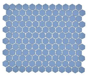 Mozaik pločica Hexagon Uni HX AT23 (26 x 30 cm, Plave boje, Mat)