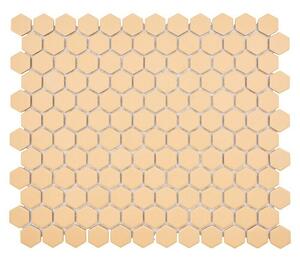 Mozaik pločica Hexagon Uni HX AT27 (26 x 30 cm, Narančaste boje, Mat)