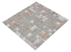 Mozaik pločica Quadrat Uni GM GSL 510 (32,7 x 30,5 cm, Bež boje, Sjaj)