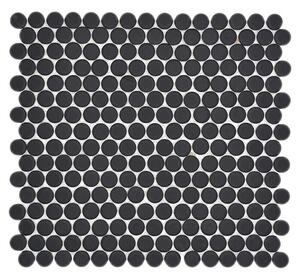Mozaik pločica Knopf Uni 892N (30,5 x 32 cm, Crne boje, Mat)
