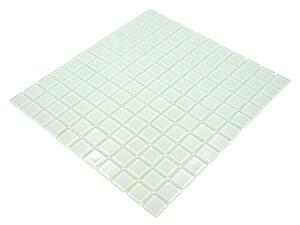 Mozaik pločica Quadrat Crystal CM 4045 (32,7 x 30,2 cm, Bijele boje, Mat)