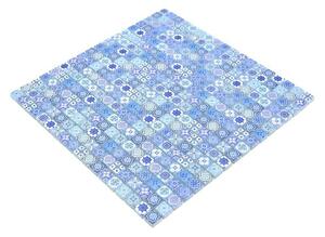 Mozaik pločica Quadrat Crystal XCM RB33 (30 x 30 cm, Plave boje, Mat)