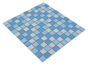 Mozaik pločica Quadrat Mix BM 200 (32,6 x 30 cm, Plave boje, Sjaj)