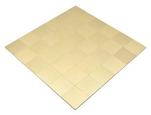 Samoljepljiva mozaik pločica SAM 4GO99 (30,5 x 30,5 cm, Zlatne boje, Sjaj)