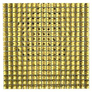 Mozaik pločica Quadrat Crystal XCM GO821 (30 x 30 cm, Zlatne boje, Sjaj)